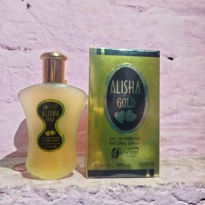 Alisha Gold Eau De Parfum By Hunaidi - Fragrance Product Designed For Scent And Daily Grooming Routine - 100ML