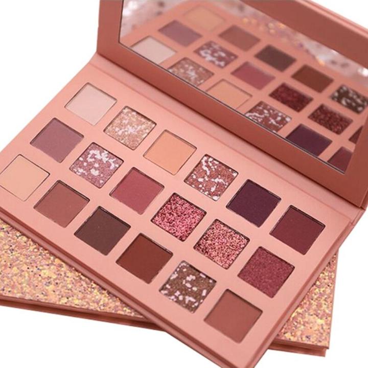 Nude Eyeshadow Palette - 18 Pan Ultra-Pigmented Shadow Collection with Mattes