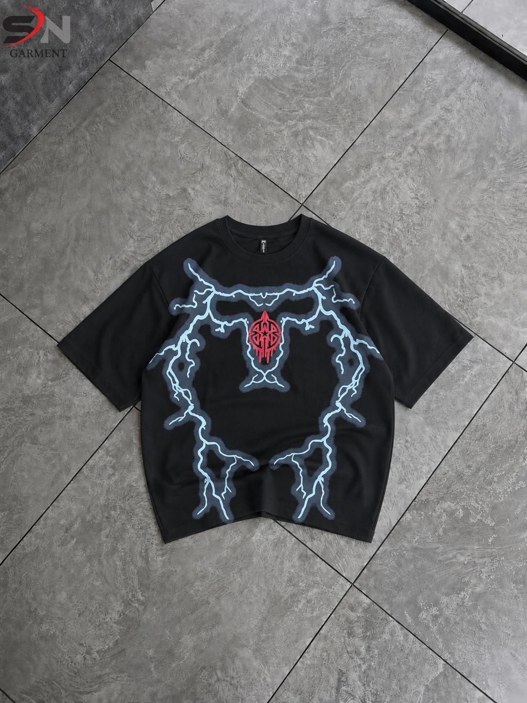 The Gent Co. | Thunder Embossed Printed Drop Shoulder