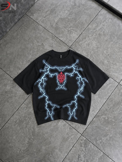 The Gent Co. | Thunder Embossed Printed Drop Shoulder