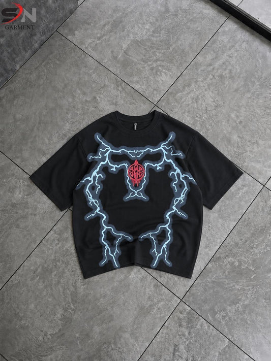 The Gent Co. | Thunder Embossed Printed Drop Shoulder